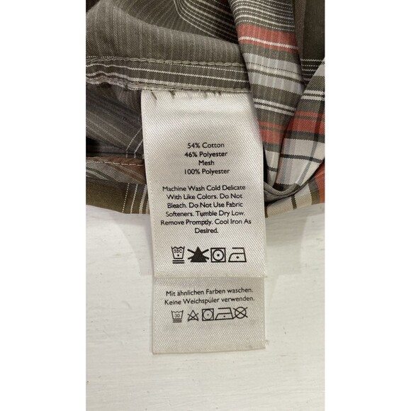 Eddie Bauer Travex Shirt Men’s M Brown Plaid Classic Fit Button Front Outdoors - Picture 7 of 9